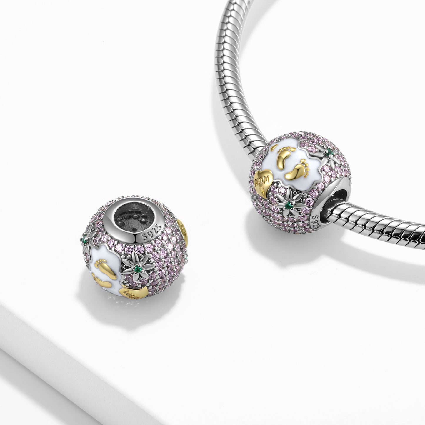 Fußabdruckball Charm
