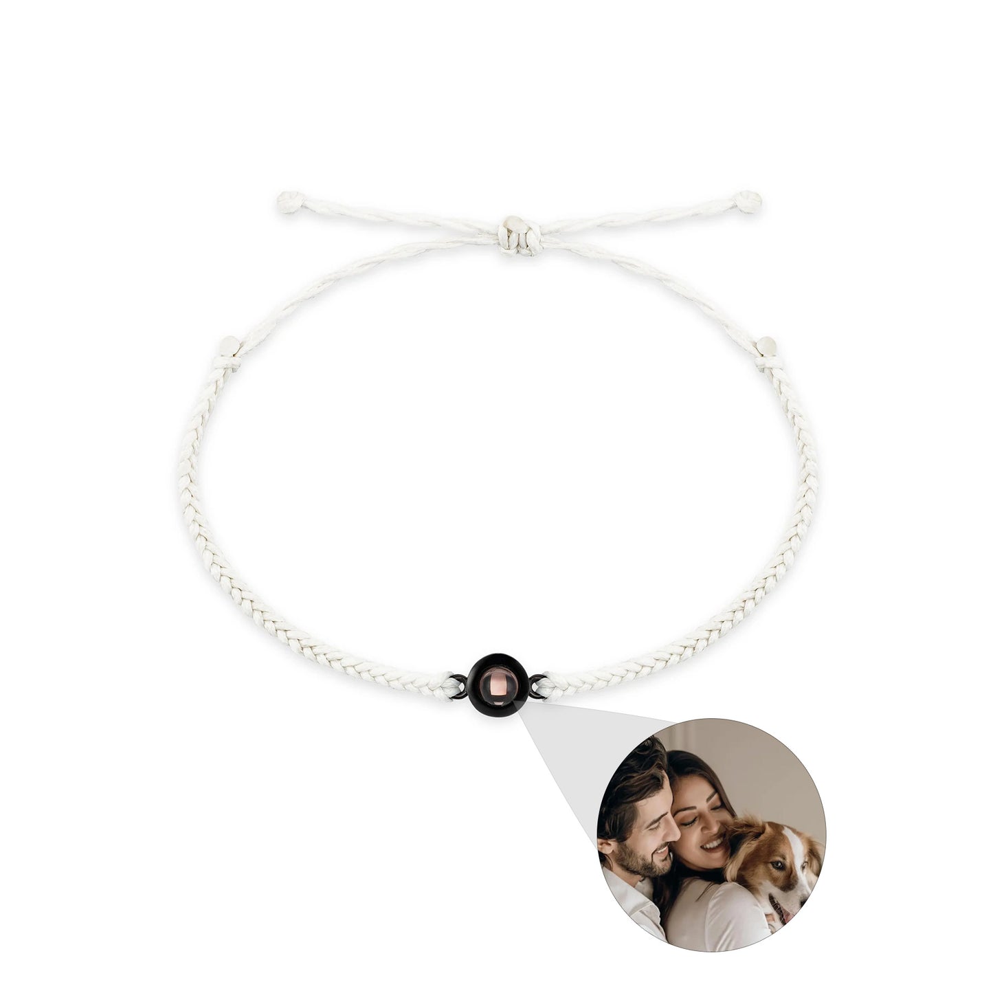 Individuelles Lederarmband Robin weiß