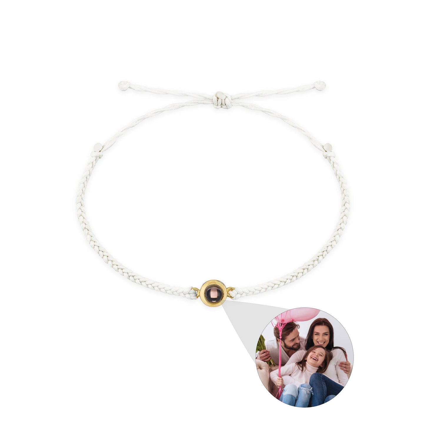 Individuelles Lederarmband Robin weiß