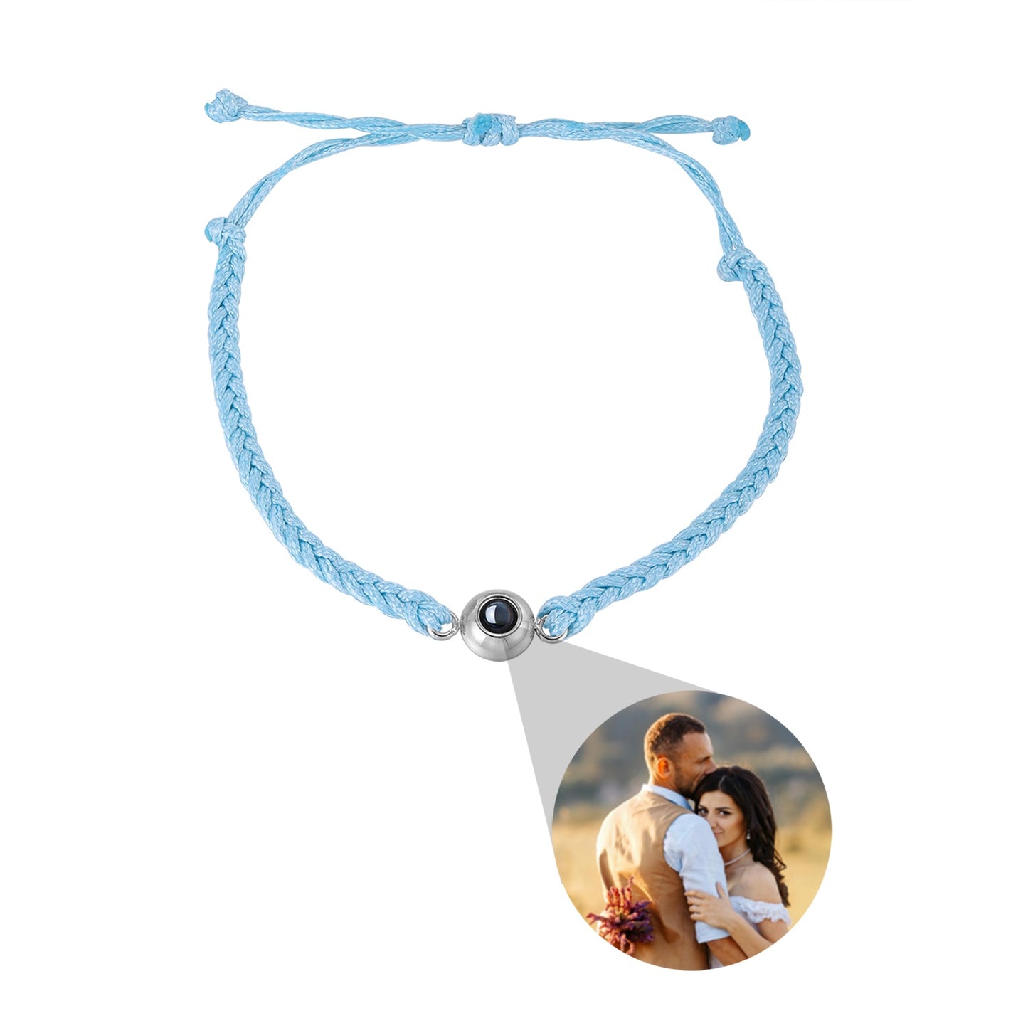 Individuelles Lederarmband Robin blau