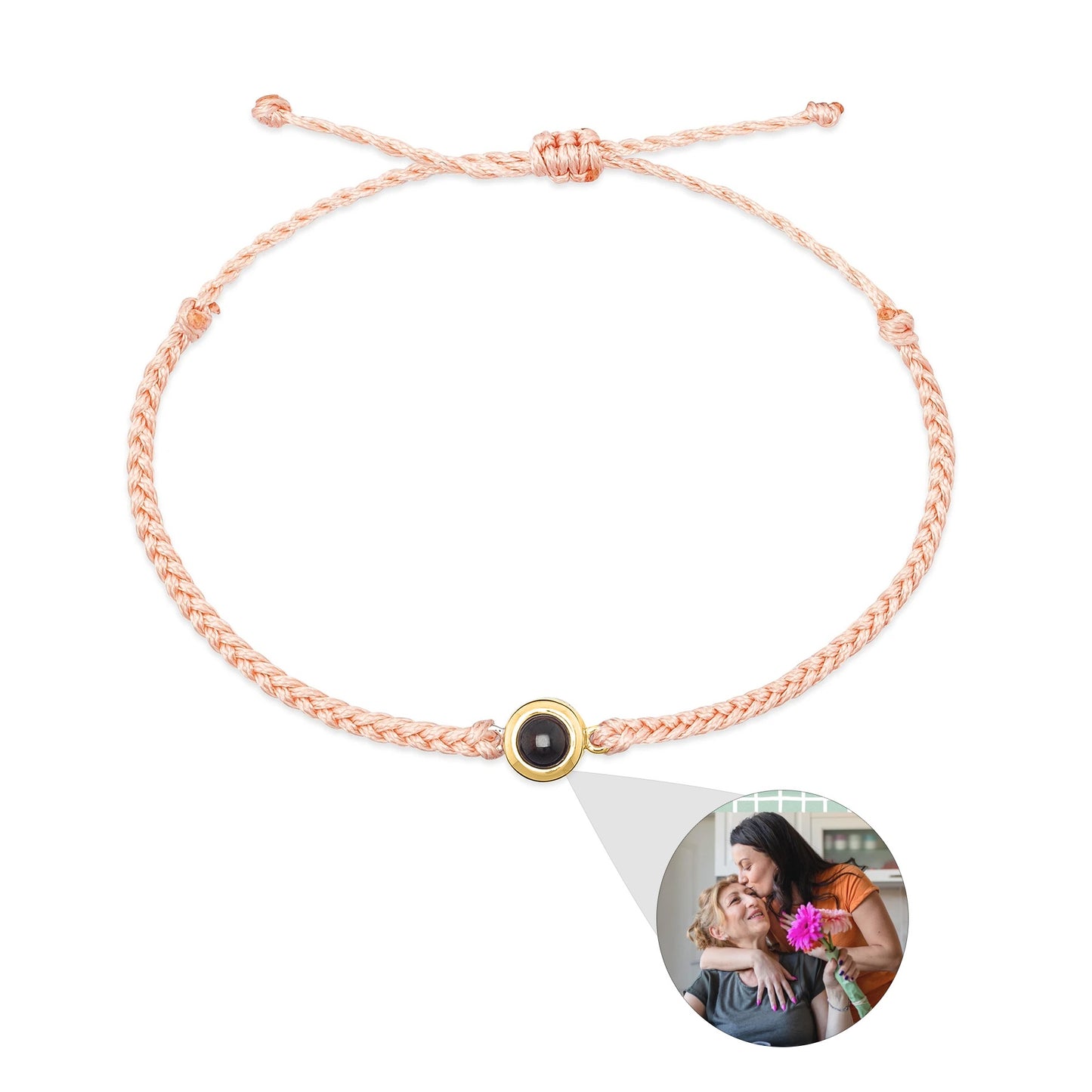 Individuelles Lederarmband Robin rosa