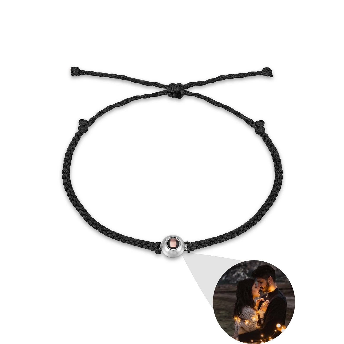 Individuelles Lederarmband Robin schwarz