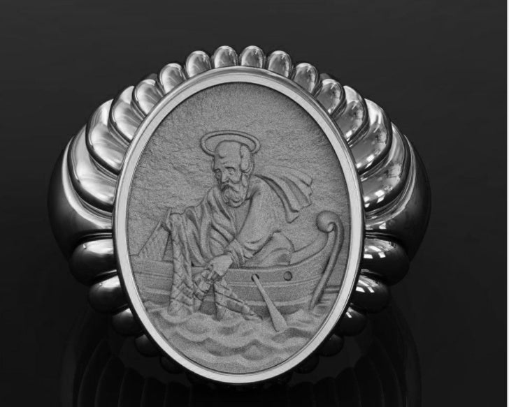 Legierungsring Leon Silberner Patriarch
