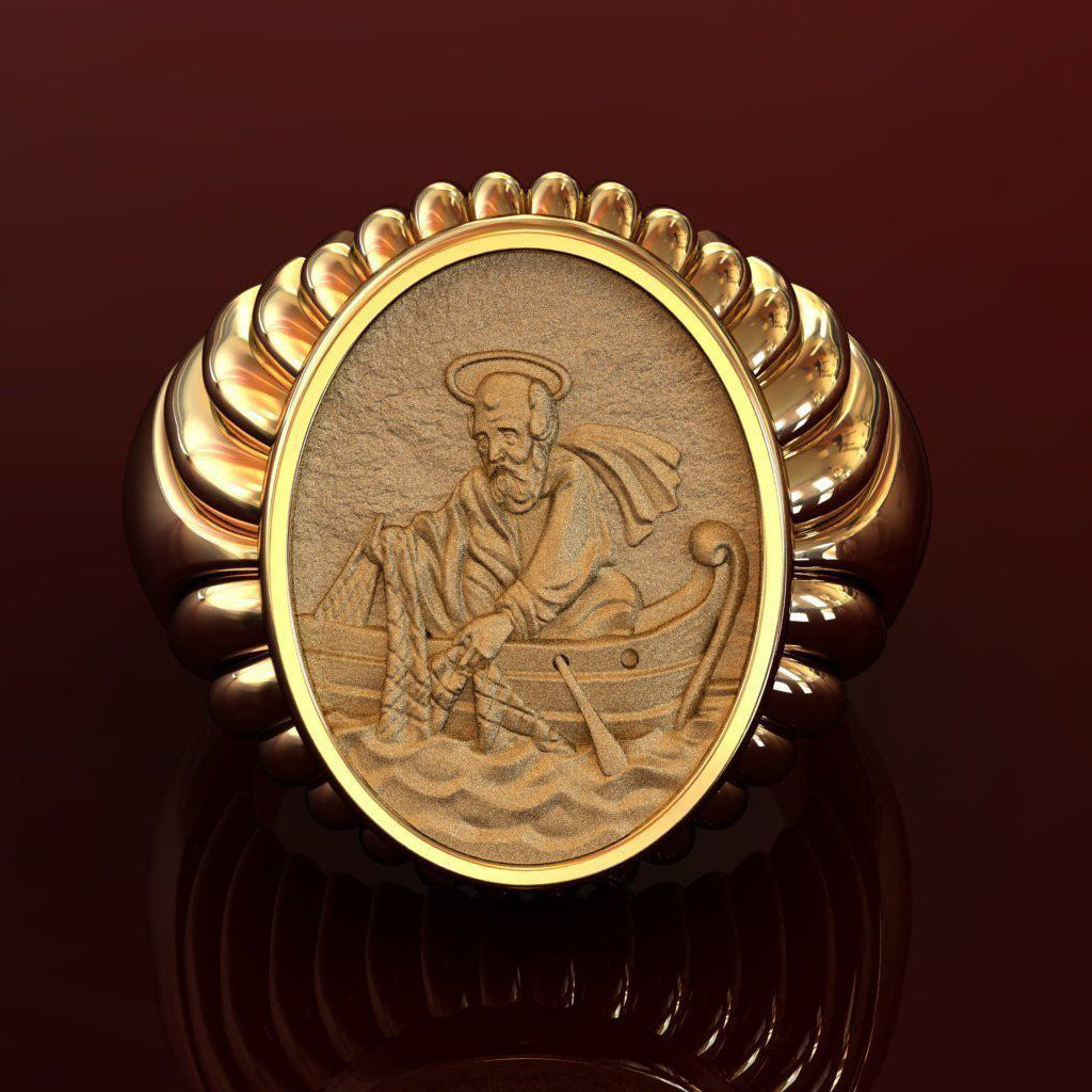 Legierungsring Leon Goldene Patriarch