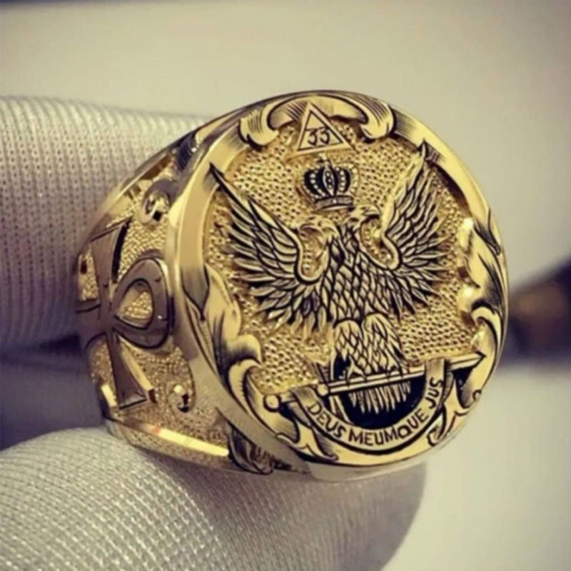 Legierungsring Leon mächtiger Doppeladler