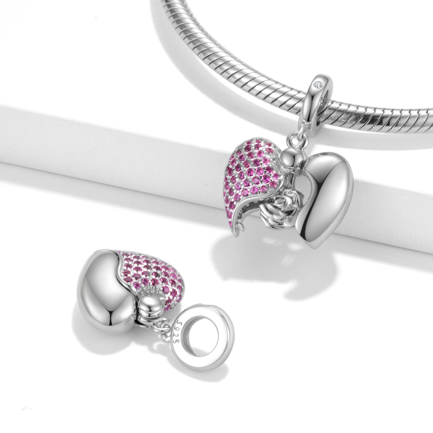 Rote Rosenliebe Charm