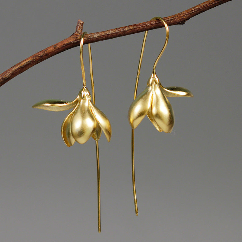 Silber Ohrring Audrey Gold