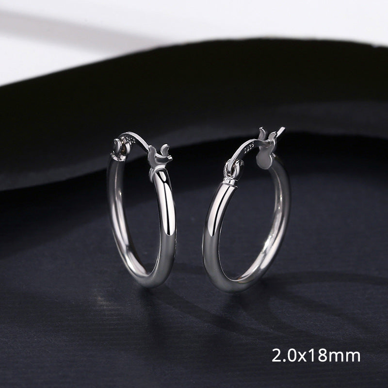 Silber Ohrring Aurora 18mm