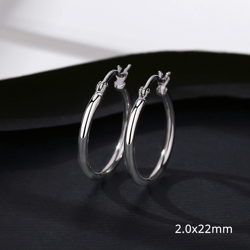 Silber Ohrring Aurora 22mm