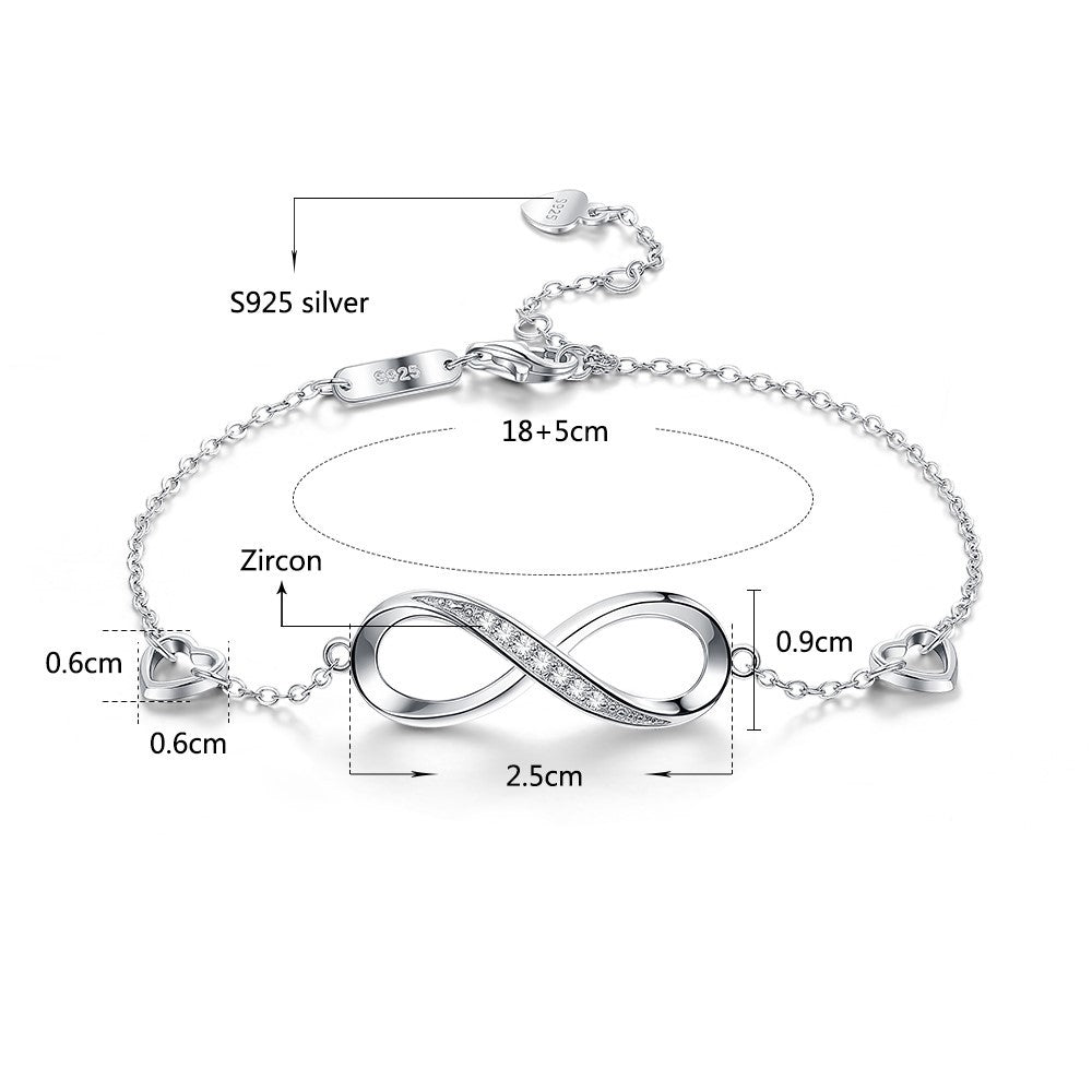 Silberarmband Mila - Maße