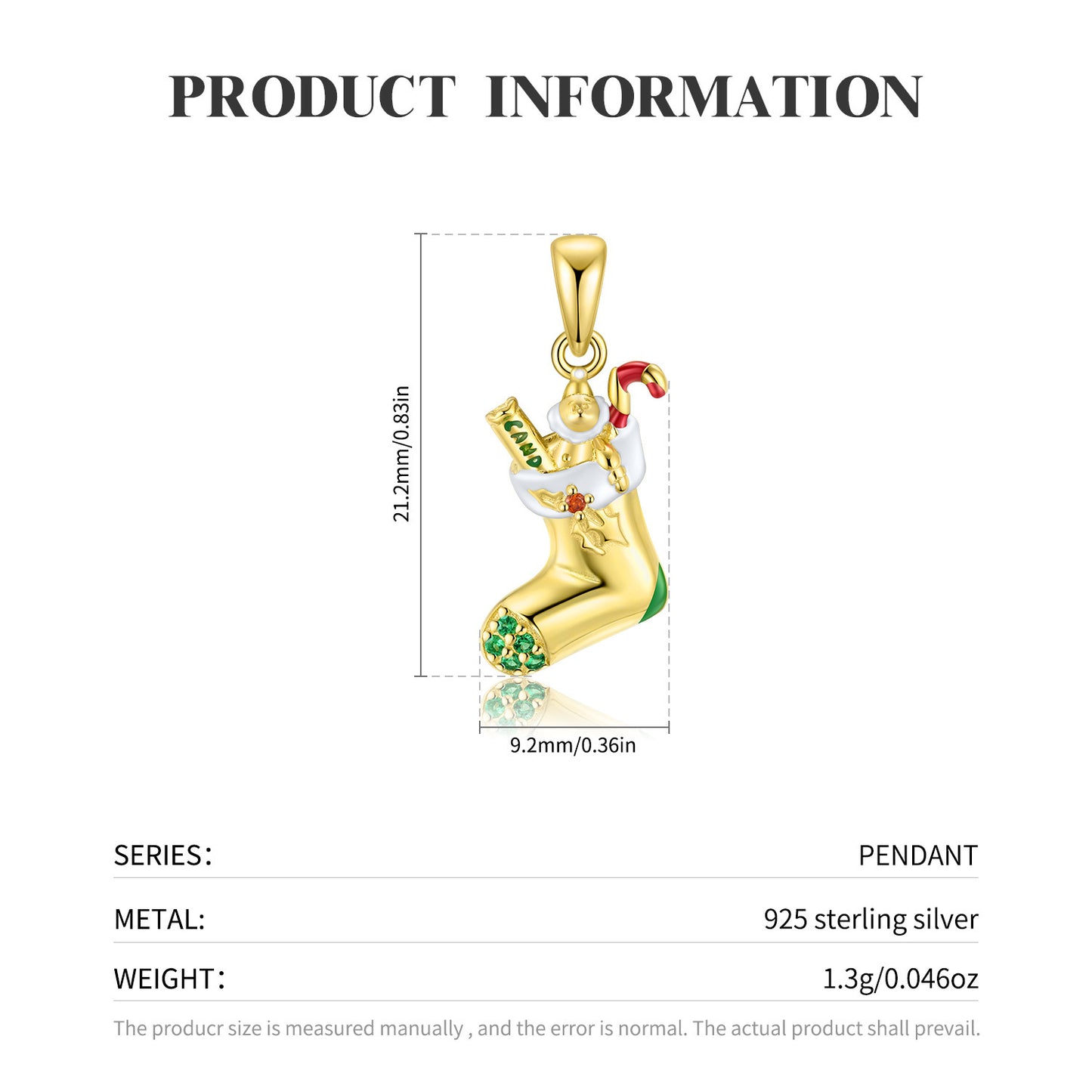 Silberkette Geschenkstrumpf für Weihnachten
