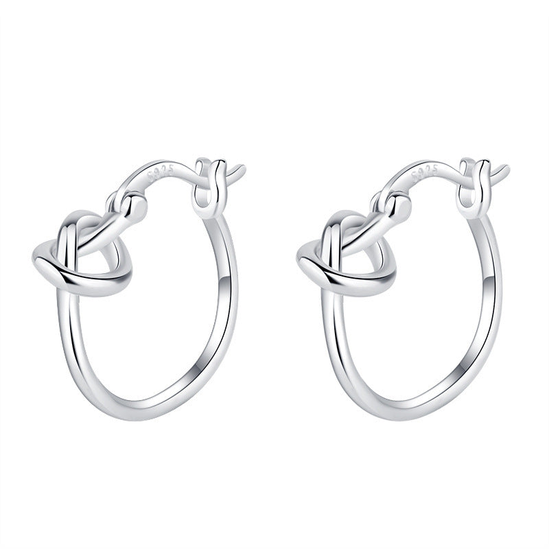 Silberohrring Knoten