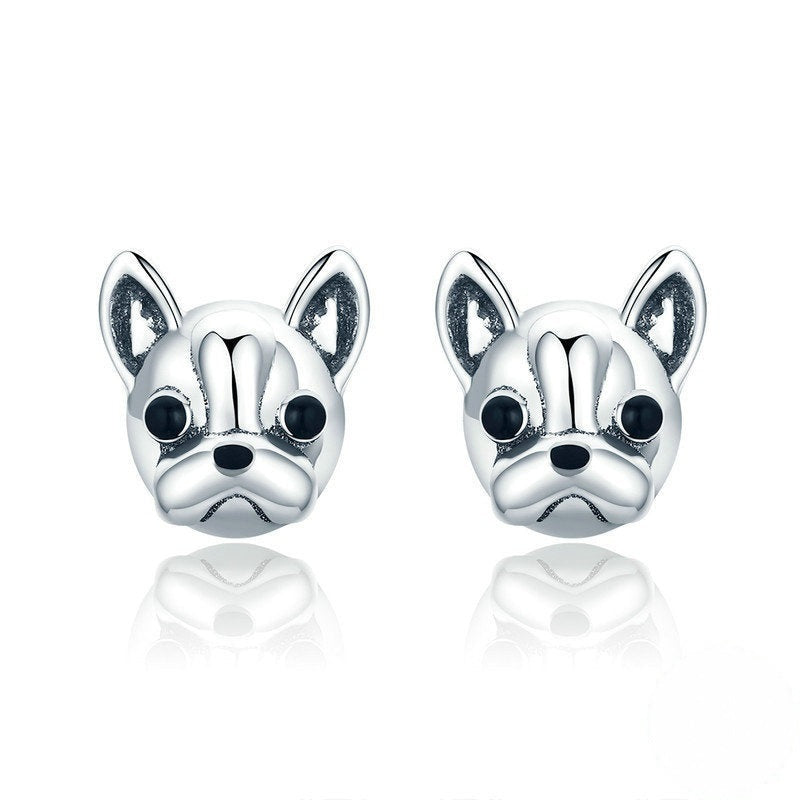 Silberohrringe Frenchie
