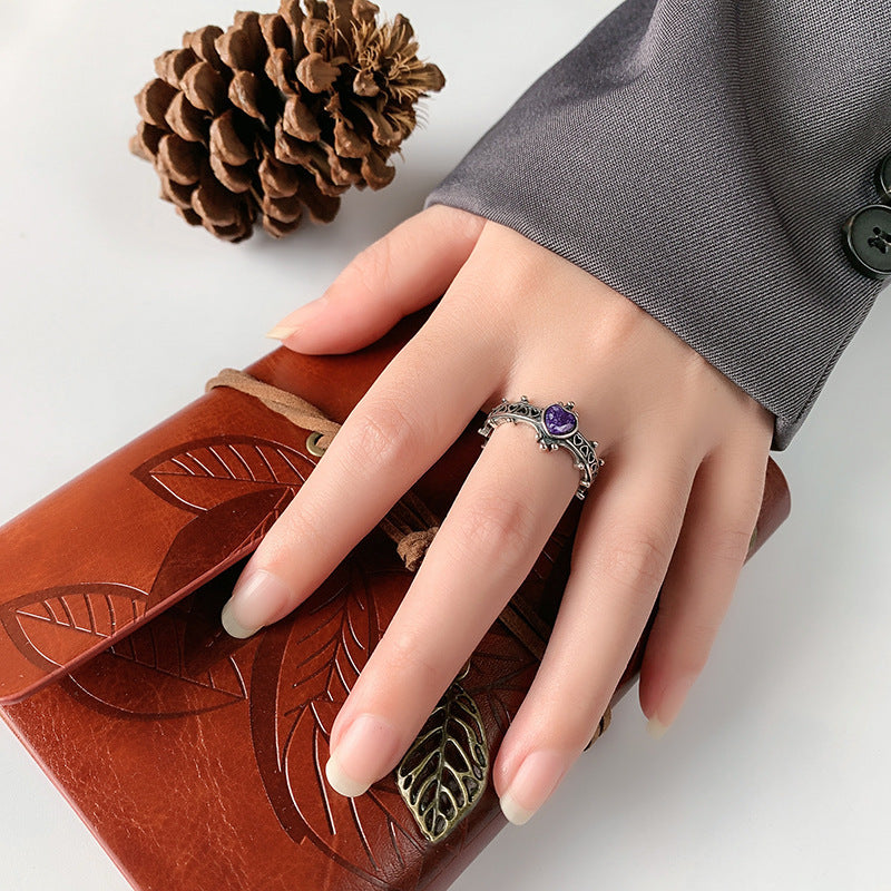 Silberring Annika am Finger