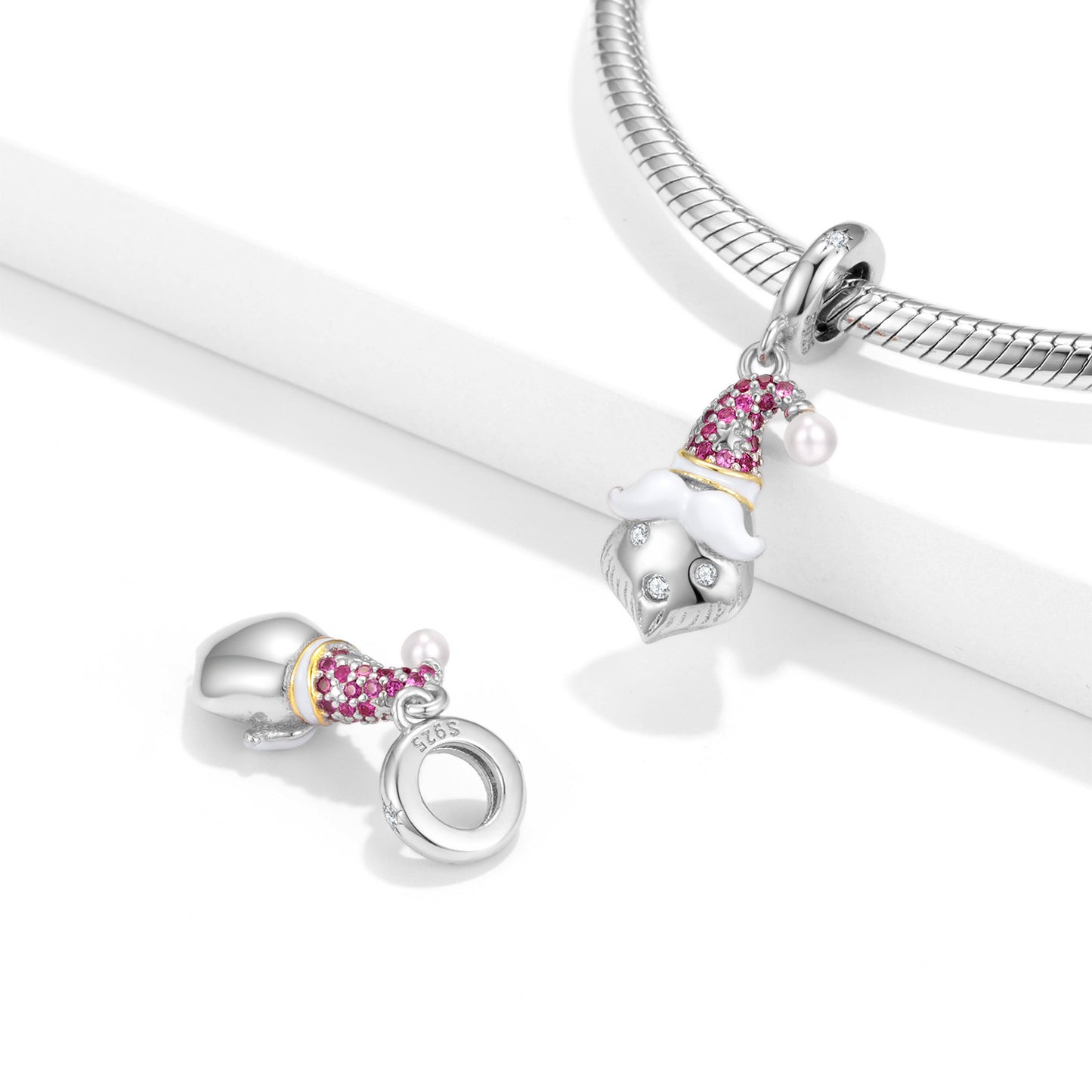 Weihnachtsmann-Bart Charm für Weihnachten