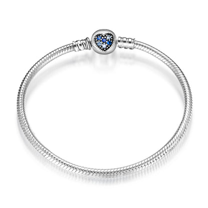 Bettelarmband - Moments blaues Herz