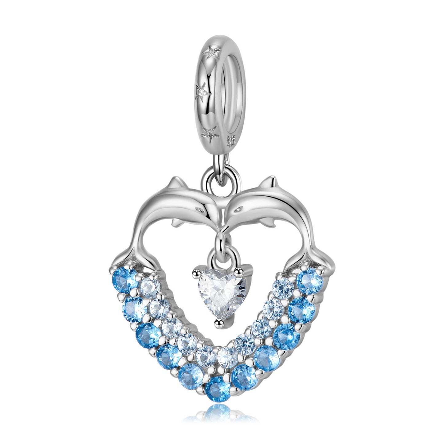 Delfinherz Charm