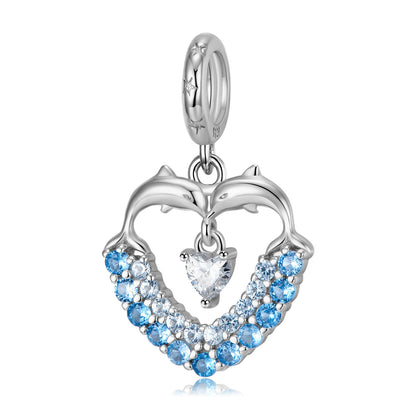 Delfinherz Charm