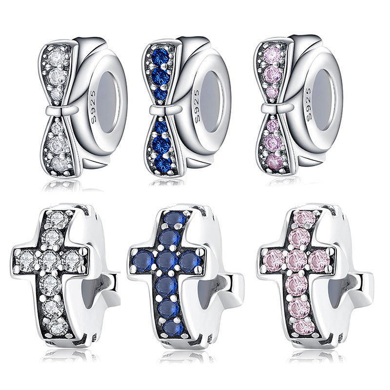 Doppel Schleife Kreuz Charm