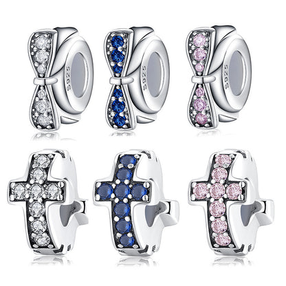 Doppel Schleife Kreuz Charm