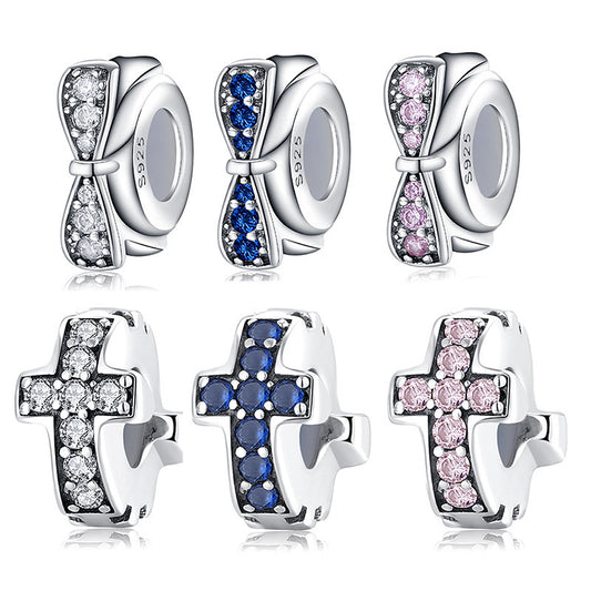 Doppel Schleife Kreuz Charm