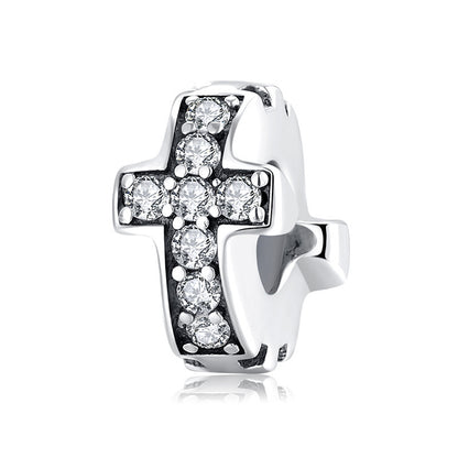Doppel Schleife Kreuz Charm