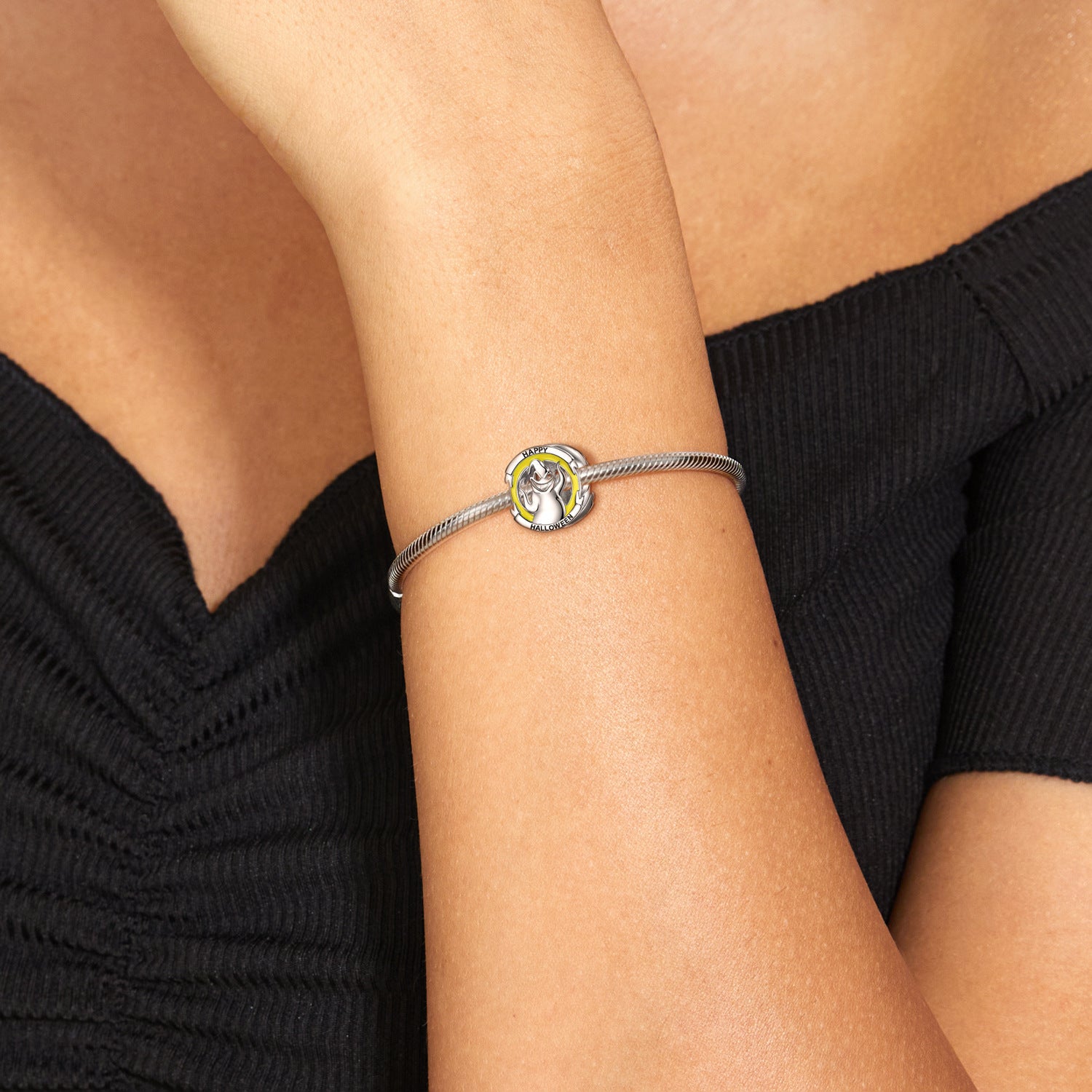 Geisterparty Charm Halloween an einer Bettelarmband
