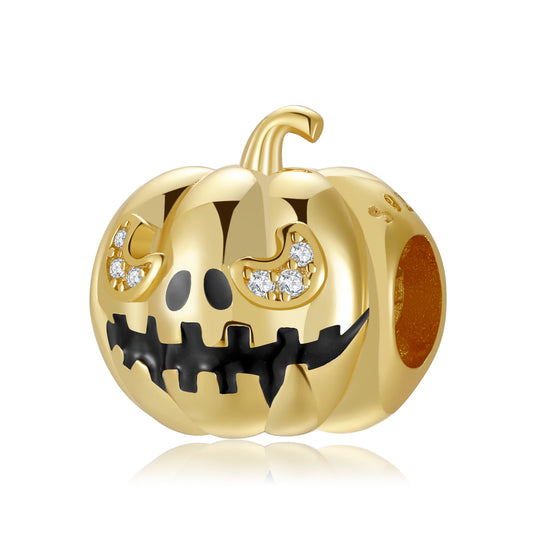 Goldkürbis Charm Halloween