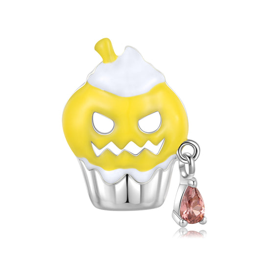 Kürbis-Cupcake Charm Halloween