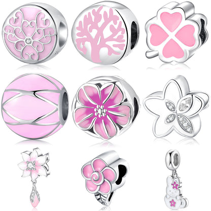 Rosa Blütenzauber Charms