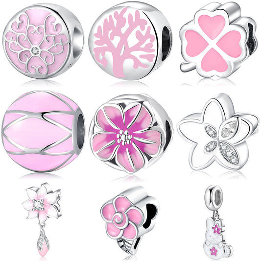 Rosa Blütenzauber Charms