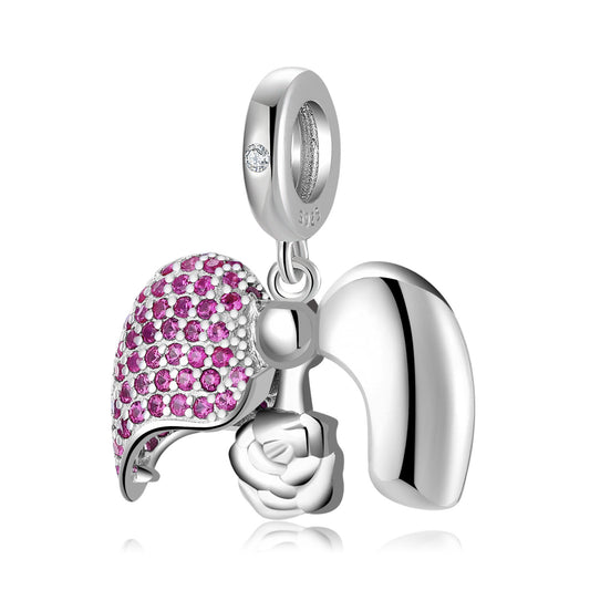 Rote Rosenliebe Charm 
