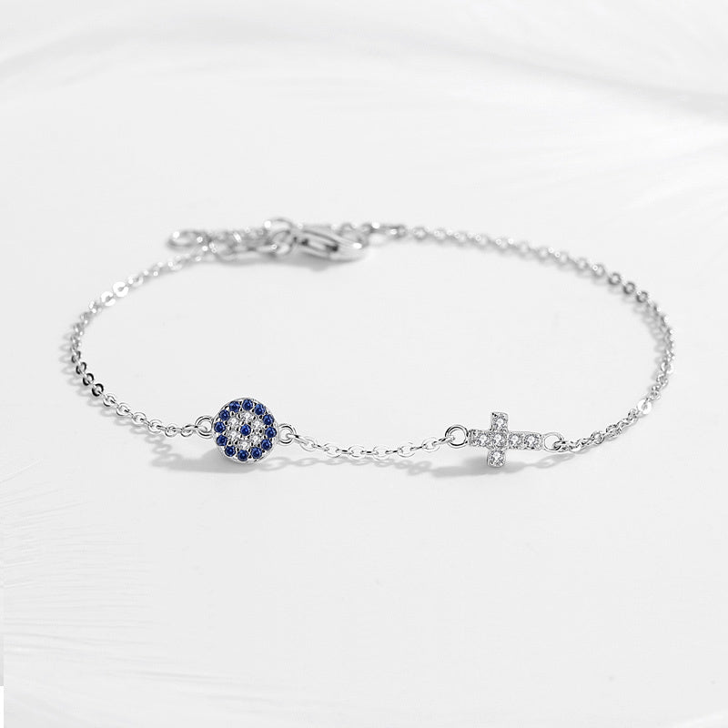 Silberarmband Amelie Kreuz