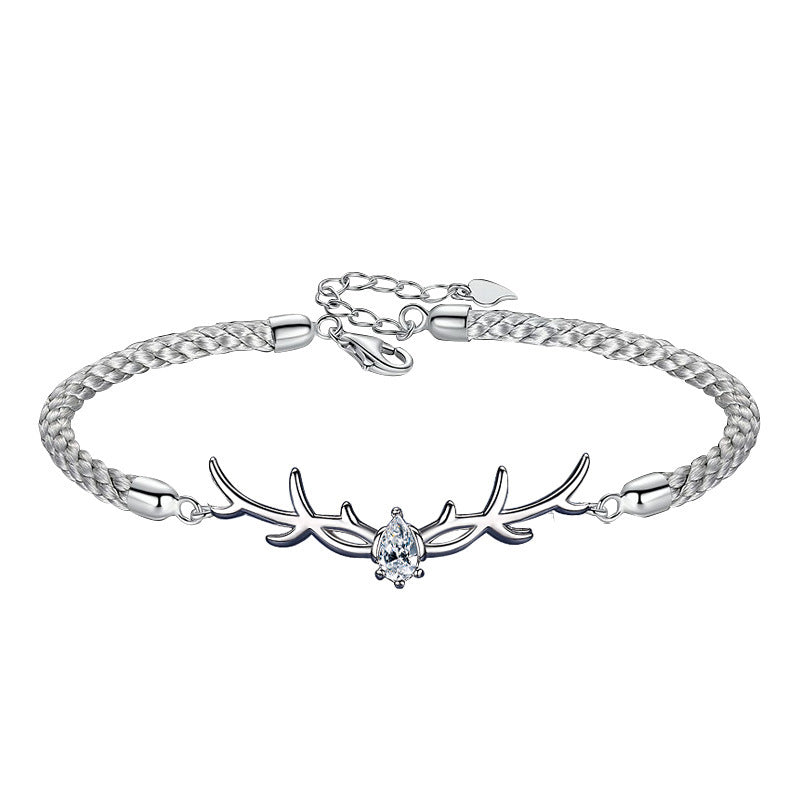 Silberarmband Hirschzauber