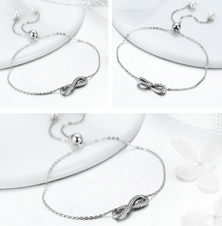 Silberarmband Unendlichkeit