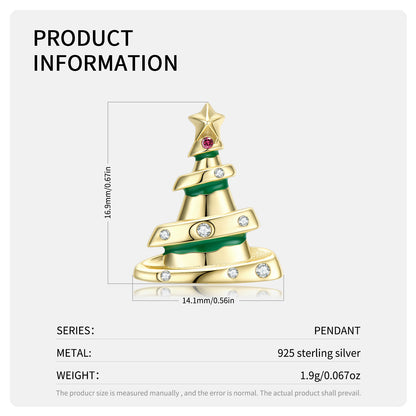 Silberkette Dekobaum für Weihnachten