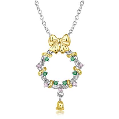 Silberkette Festkranz für Weihnachten