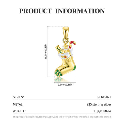 Silberkette Geschenkstrumpf für Weihnachten