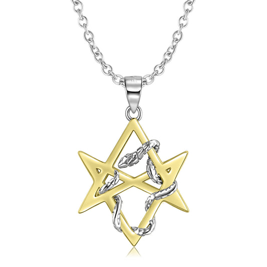 Silberkette Hexenstern