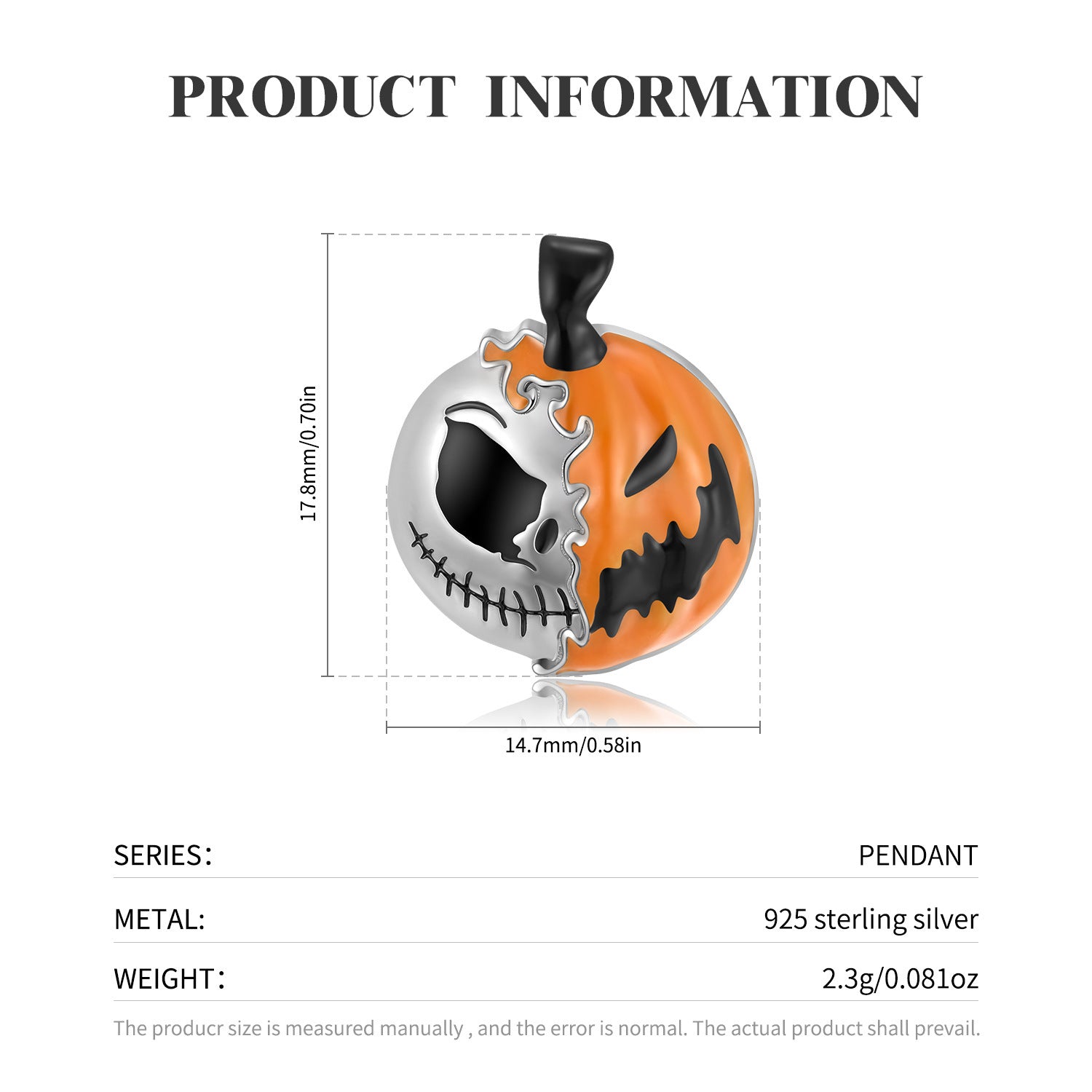 Silberkette Jack Halloween