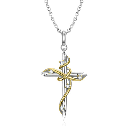 Silberkette Kreuz