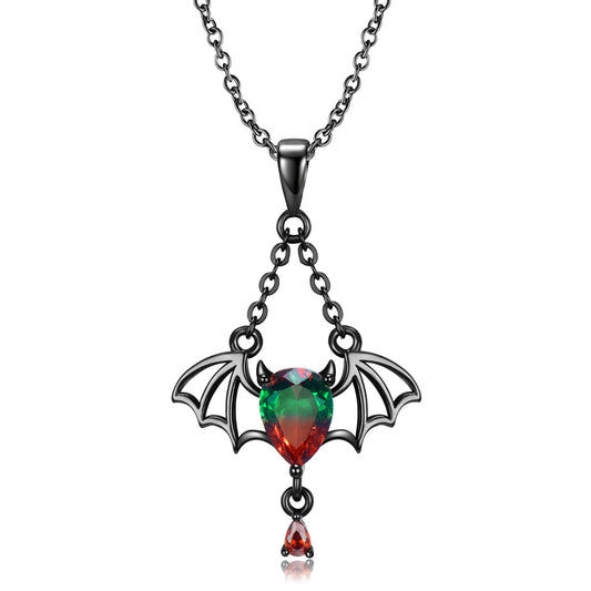 Silberkette Vampirfledermaus Halloween