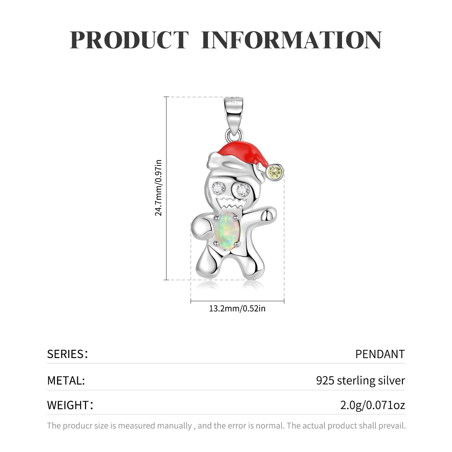 Silberkette Weihnachtskeks für Weihnachten