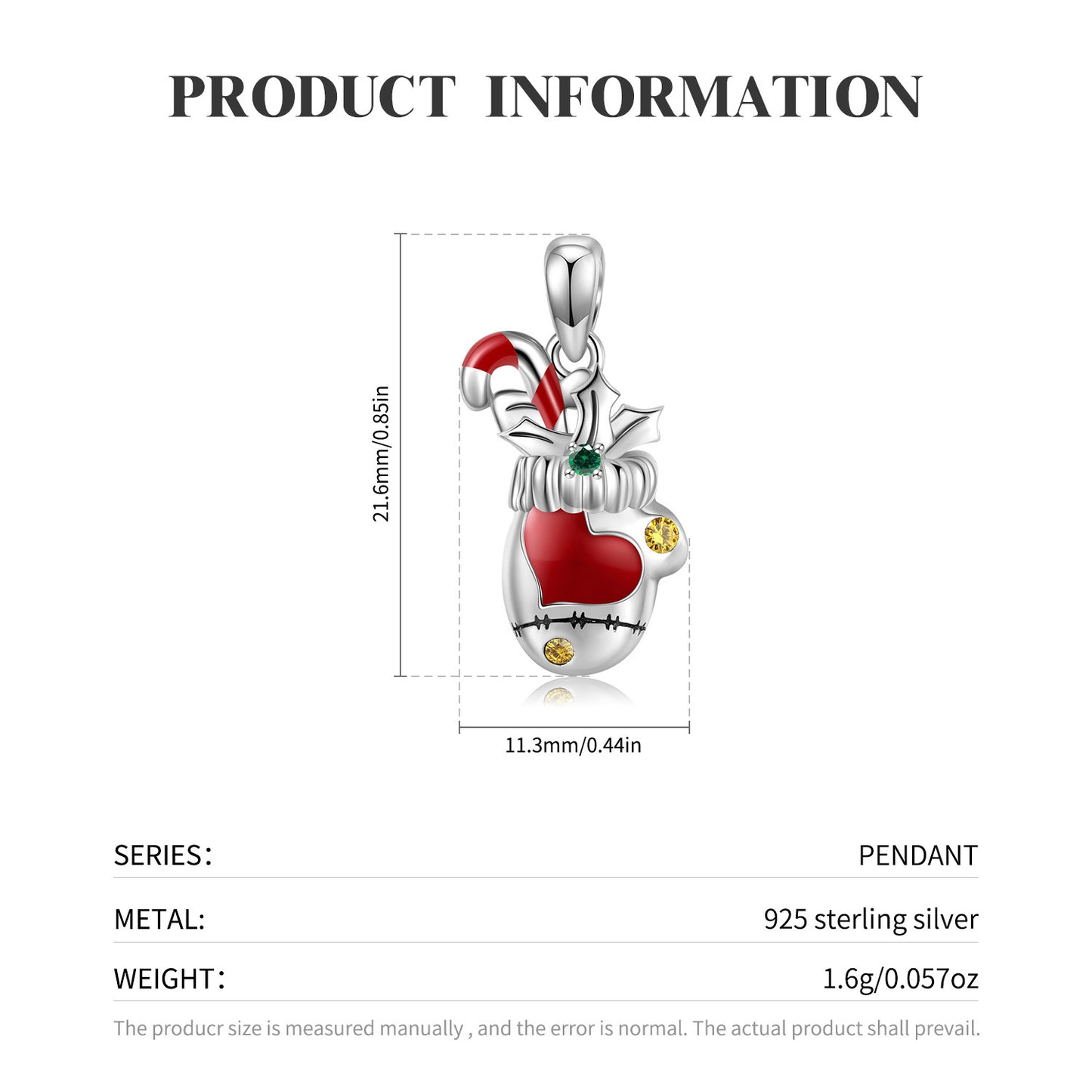 Silberkette Weihnachtsstiefel für Weihnachten