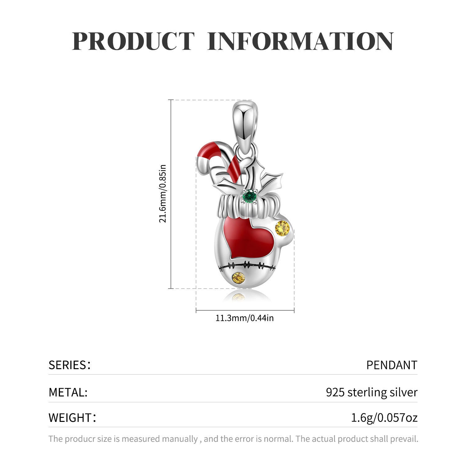 Silberkette Weihnachtsstiefel für Weihnachten