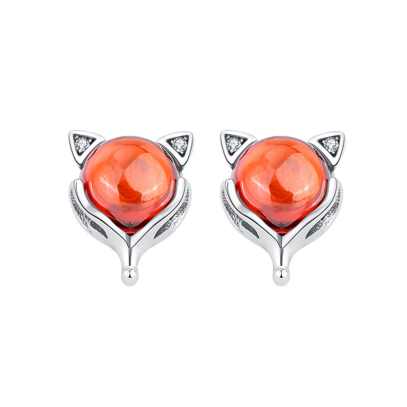 Silberohrring Fuchs