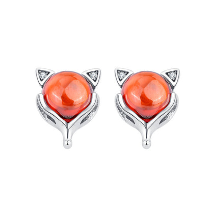 Silberohrring Fuchs