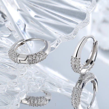 Silberohrring Glitzer