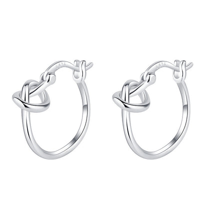 Silberohrring Knoten