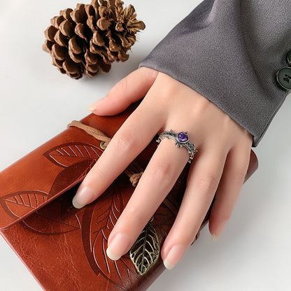 Silberring Annika am Finger